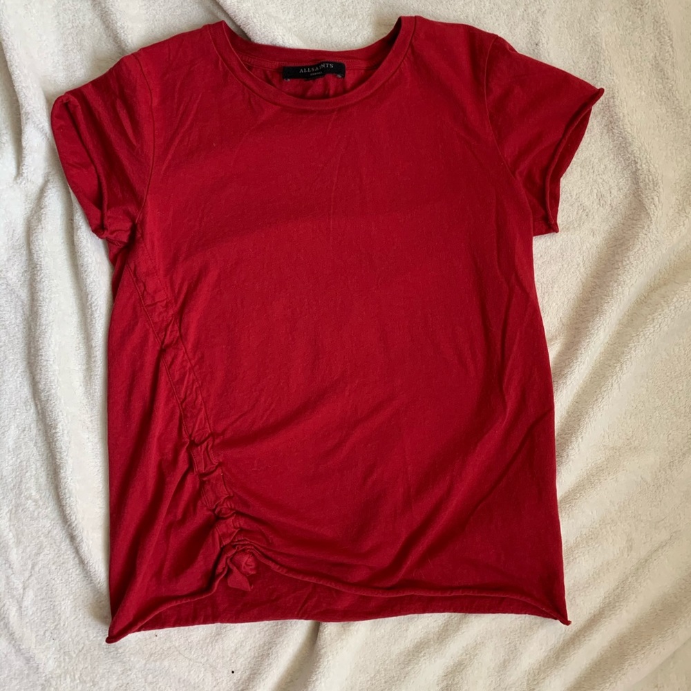 All Saints Front Tie Shirt